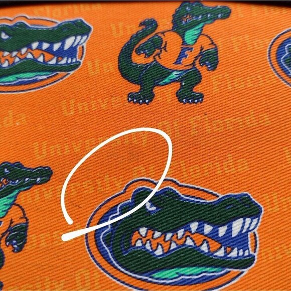 Florida University Gators Orange Black Canvas Tote Shoulder Bag Football - Picture 10 of 10